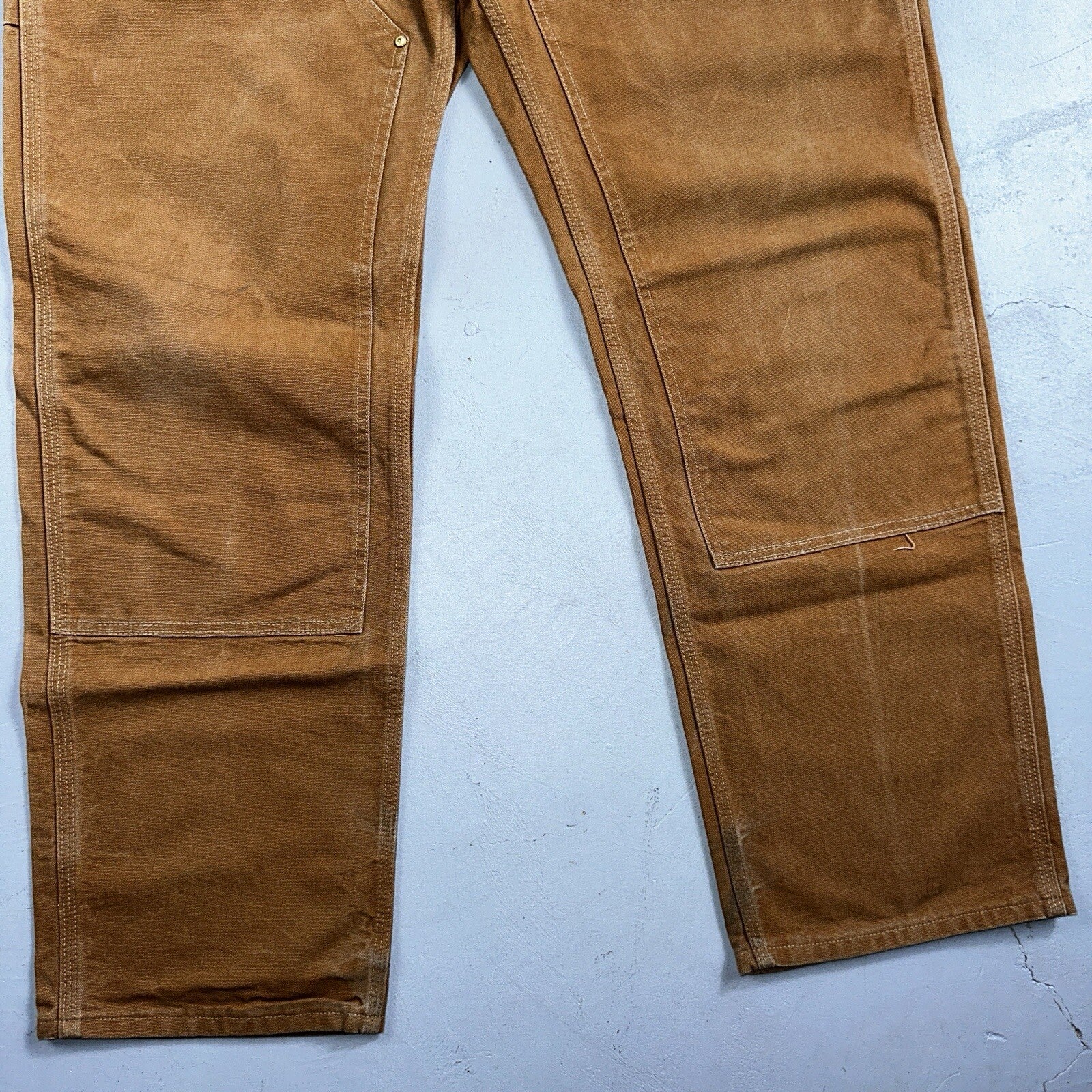 Carhartt VTG Double Knee Carpenter Pants USA B01 Brown Y2K 2014 Act 36x32