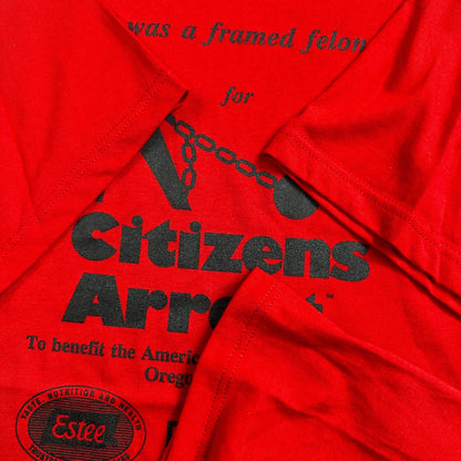 Framed Felon Wild VTG T Shirt Citizens Arrest Oregon Polaroid Prison Jail Break