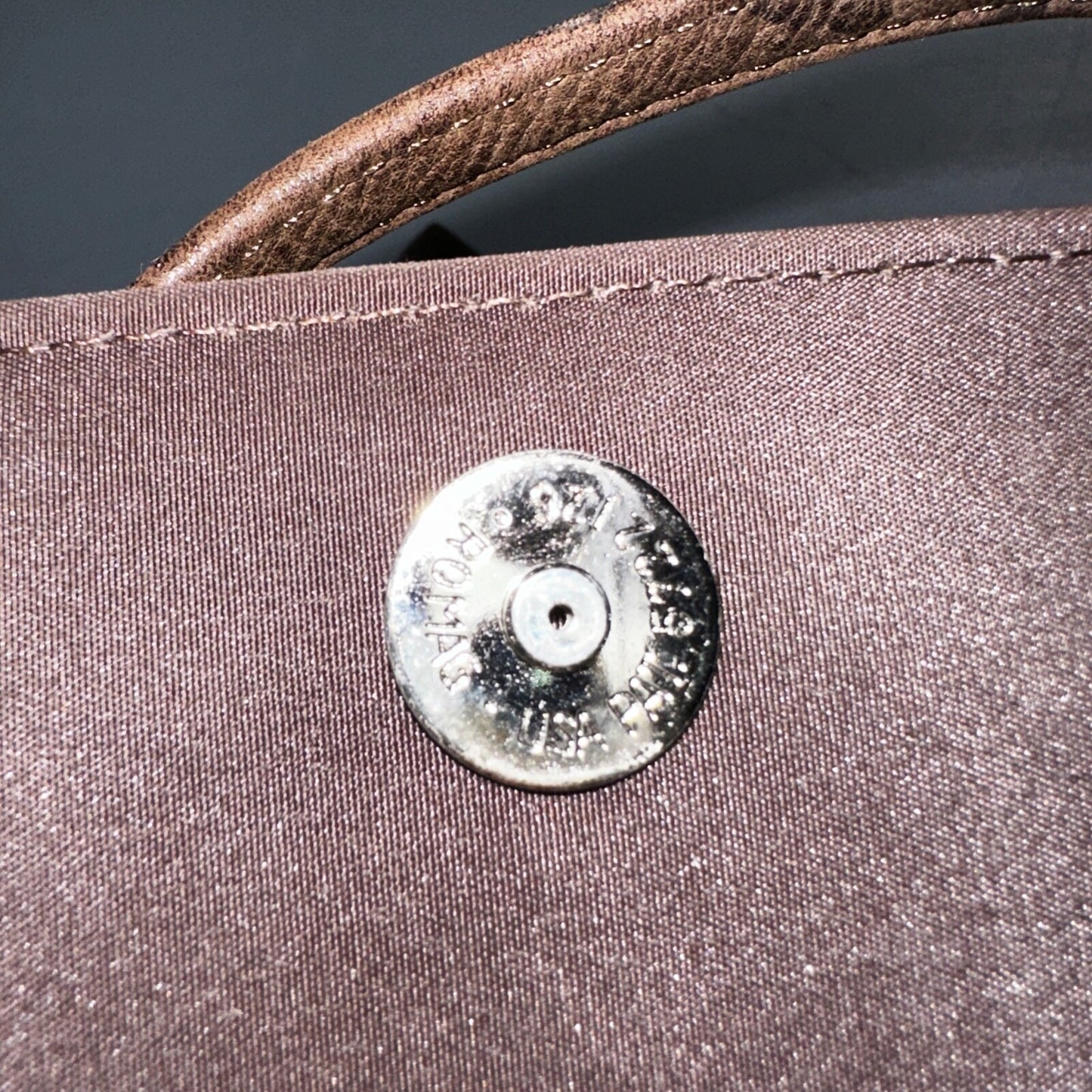 Vintage Fossil Y2K 2000 90's Brown Leather Satchel Shoulder Bag Purse