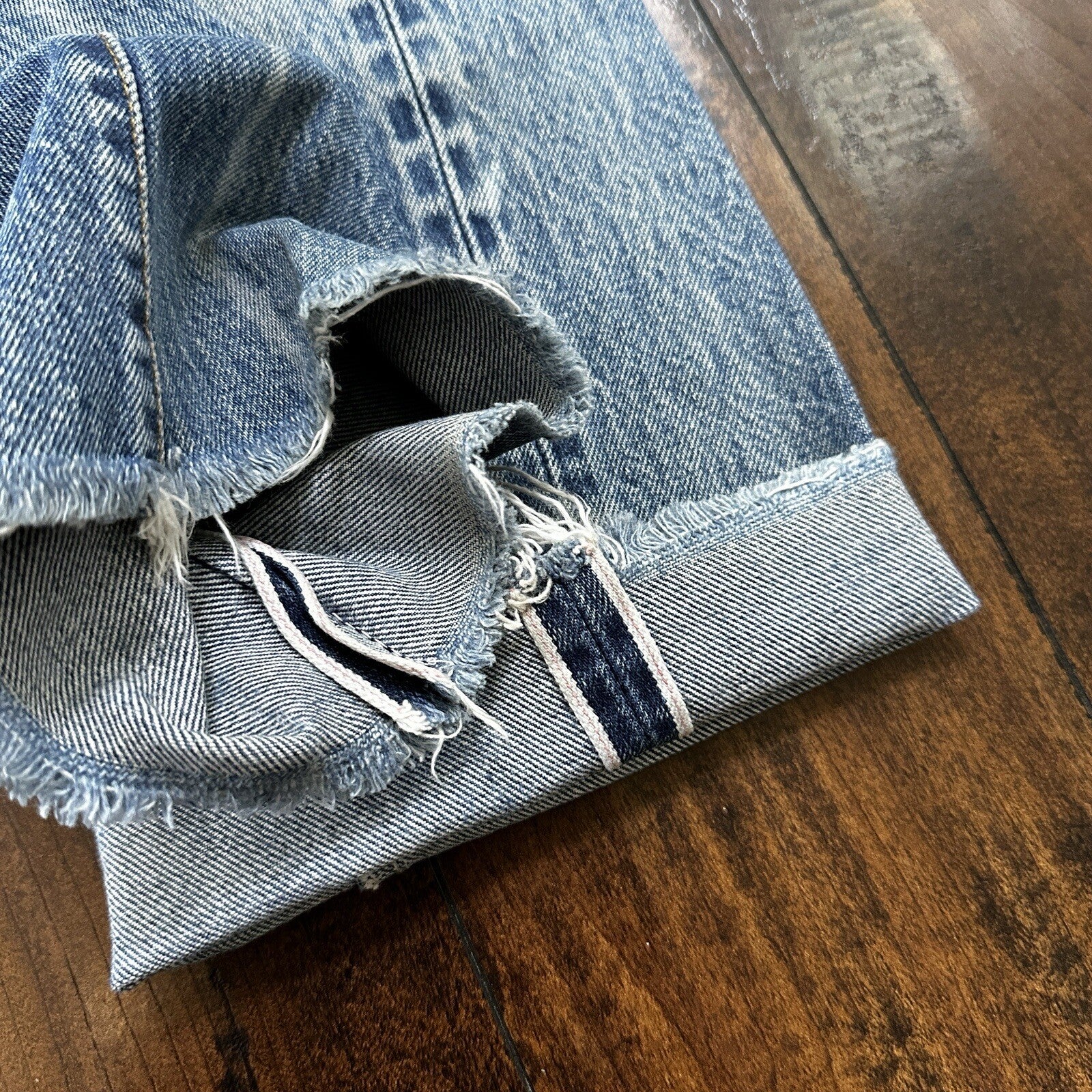 Levis Vintage 80s Redline Selvedge USA 501 XX Jeans 66 70s Light 27x36 Act 25x27