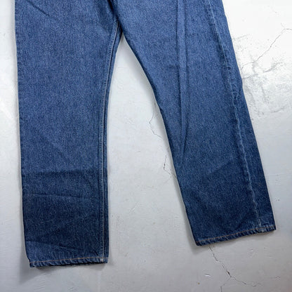 Levis 501 Vintage 90s USA XX Straight Leg Jeans Blue Dark Wash 44x34 Act 41x31