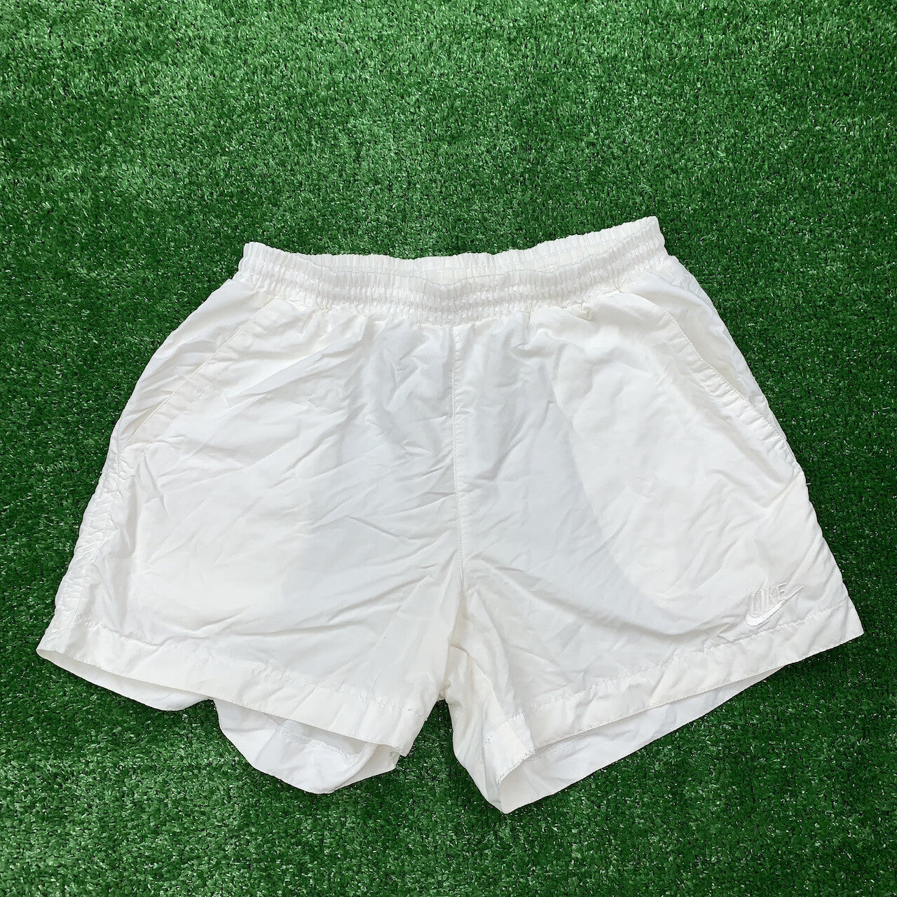 Vintage Nike Running Shorts Pants Summer Swim Jordan 90s Basic White Cool