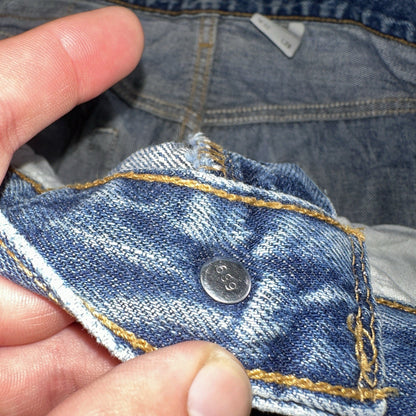 Levis 501 Vintage 90s Y2K XX Straight Leg Jeans Blue Med Wash 32x29 Act 31x28