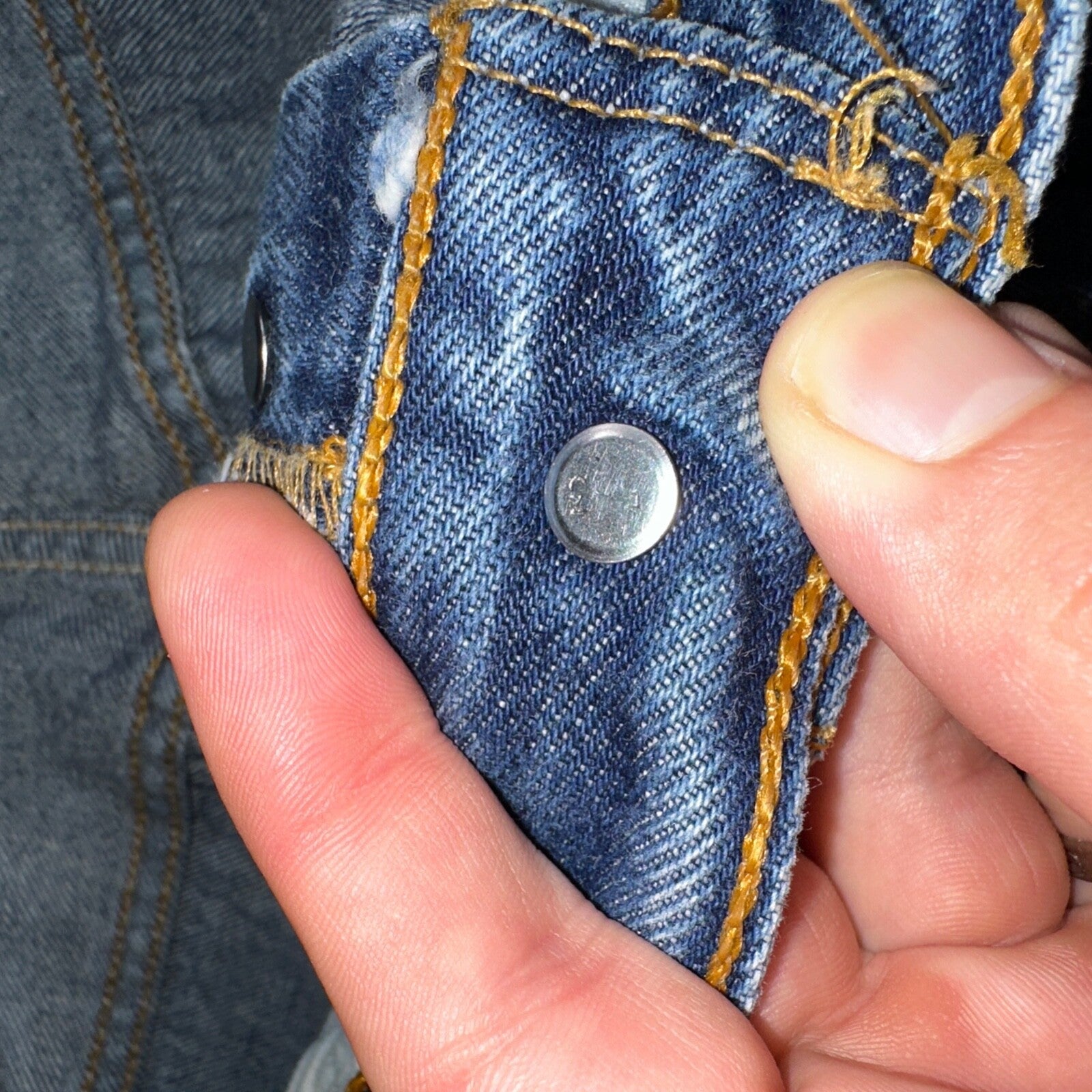 Levis 501 Vintage 90s USA XX Straight Leg Jeans Blue Med Wash 34x30 Act 32x27