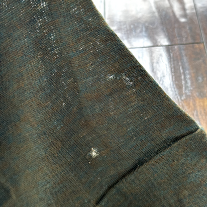 Antique 1920s Green Stripe Wool Bathing Suit Women Swimsuit Art Deco 20s 30s