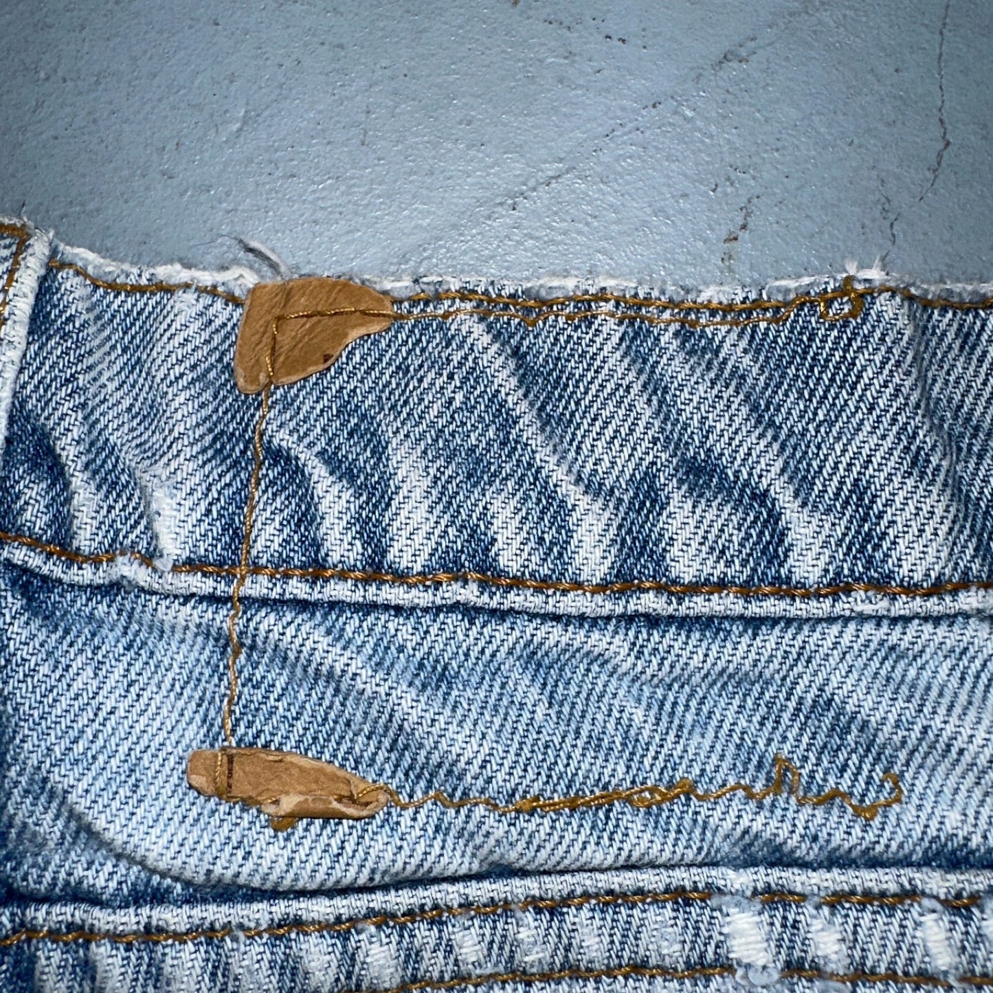 Levis 550 Vintage 90s USA Orange Tab Relaxed Blue Ligh Wash Jeans 36x32 Ac 33x30