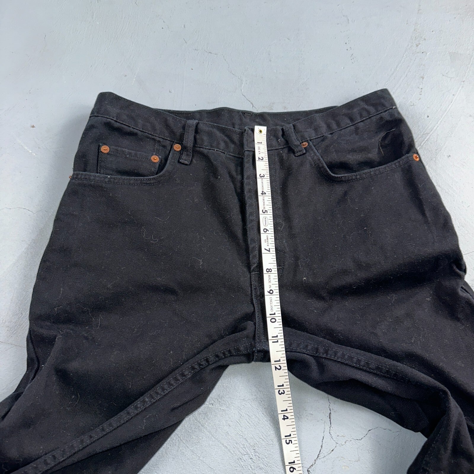 Levis 501 Vintage 90s USA XX Straight Leg Jeans Missing Buttons 31x32 Black