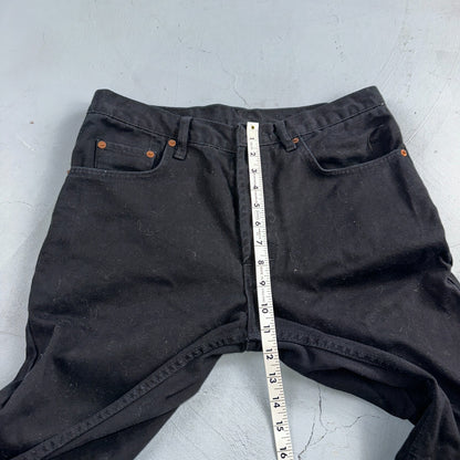 Levis 501 Vintage 90s USA XX Straight Leg Jeans Missing Buttons 31x32 Black