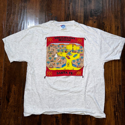 Wheel Wright Museum Vintage T Shirt Santa Fe New Mexico Travel Tribal Cute 90s