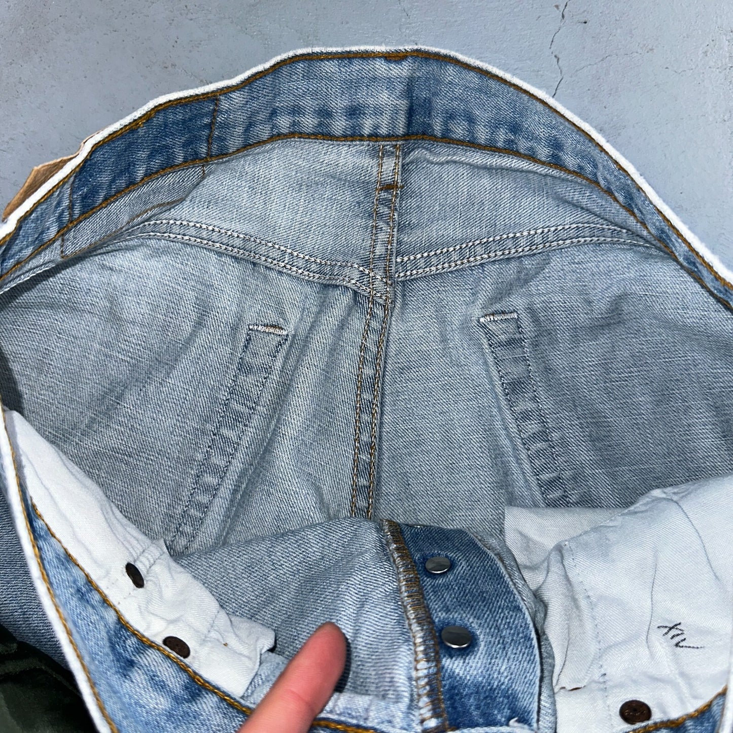 Levis 501 Vintage Y2K XX Straight Leg Jeans Blue Light Wash 34x34 Act 32x31