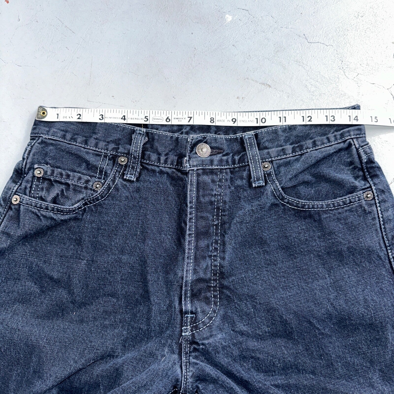 Levis 501 Vintage 90s Mexico Straight Leg Jeans 30x32 Y2K Dark Wash Act 28x32