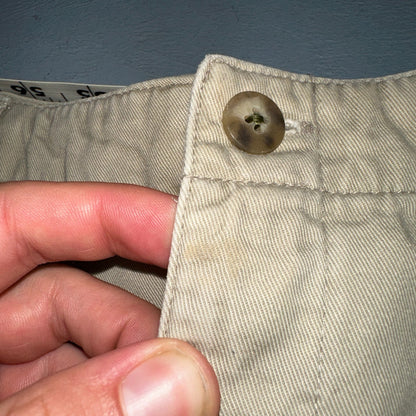 GAP KHAKIS Beige Y2K Front Pockets Knee Length Pencil Skirt Size 10 Chino Preppy