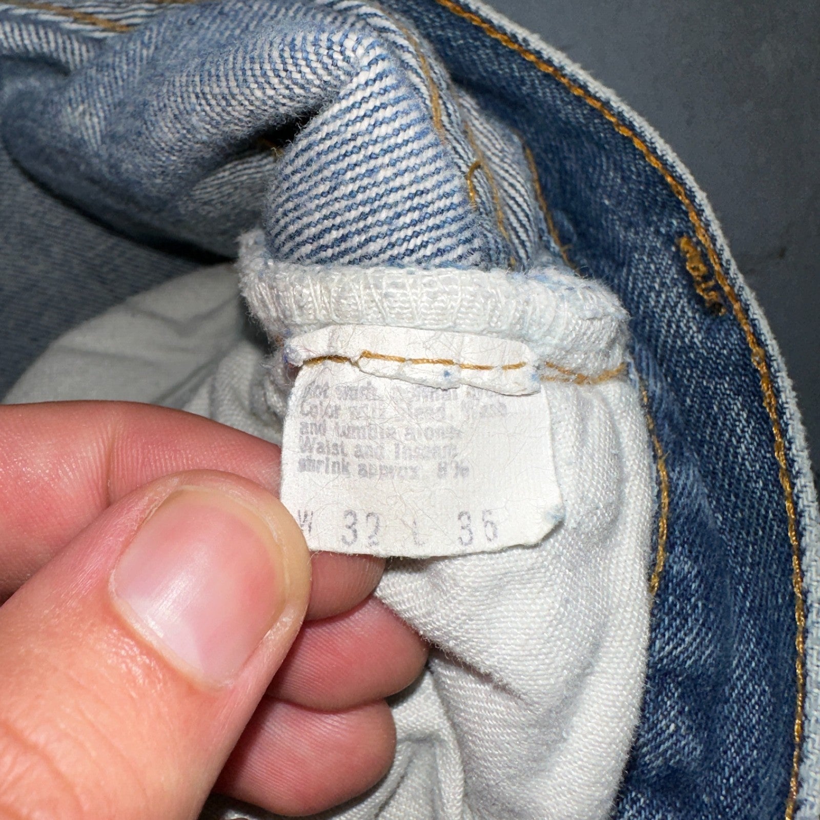 Levis 501 Vintage 80s Redline Selvedge USA XX Jeans Light Wash 32x36 Act 30x31