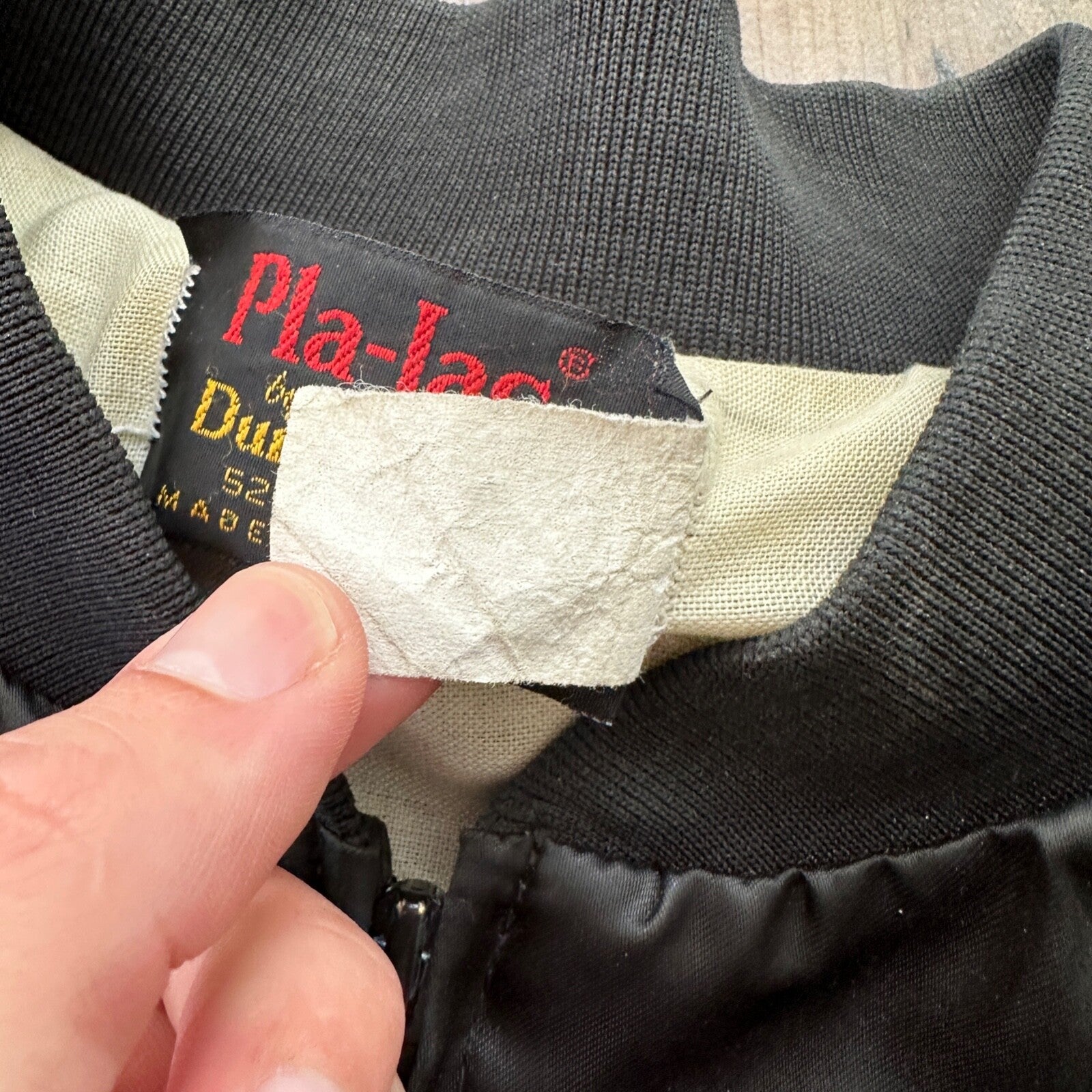 Vintage Pla-Jac By Dunbrooke Jacket 2XL Made in USA Black Snap HiTech