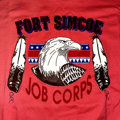 Eagle Fort Simcoe Vintage T Shirt Washington National Park Pink 90s Single Stitc