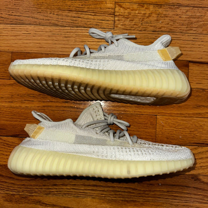 Adidas Yeezy Boost 350 V2 Low Light Size 11 With Box Lightly Worn White