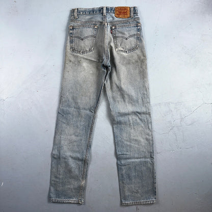 Levis 501 Vintage 90s USA XX Straight Leg Jeans Blue Light Wash 29x32 Act 28x31