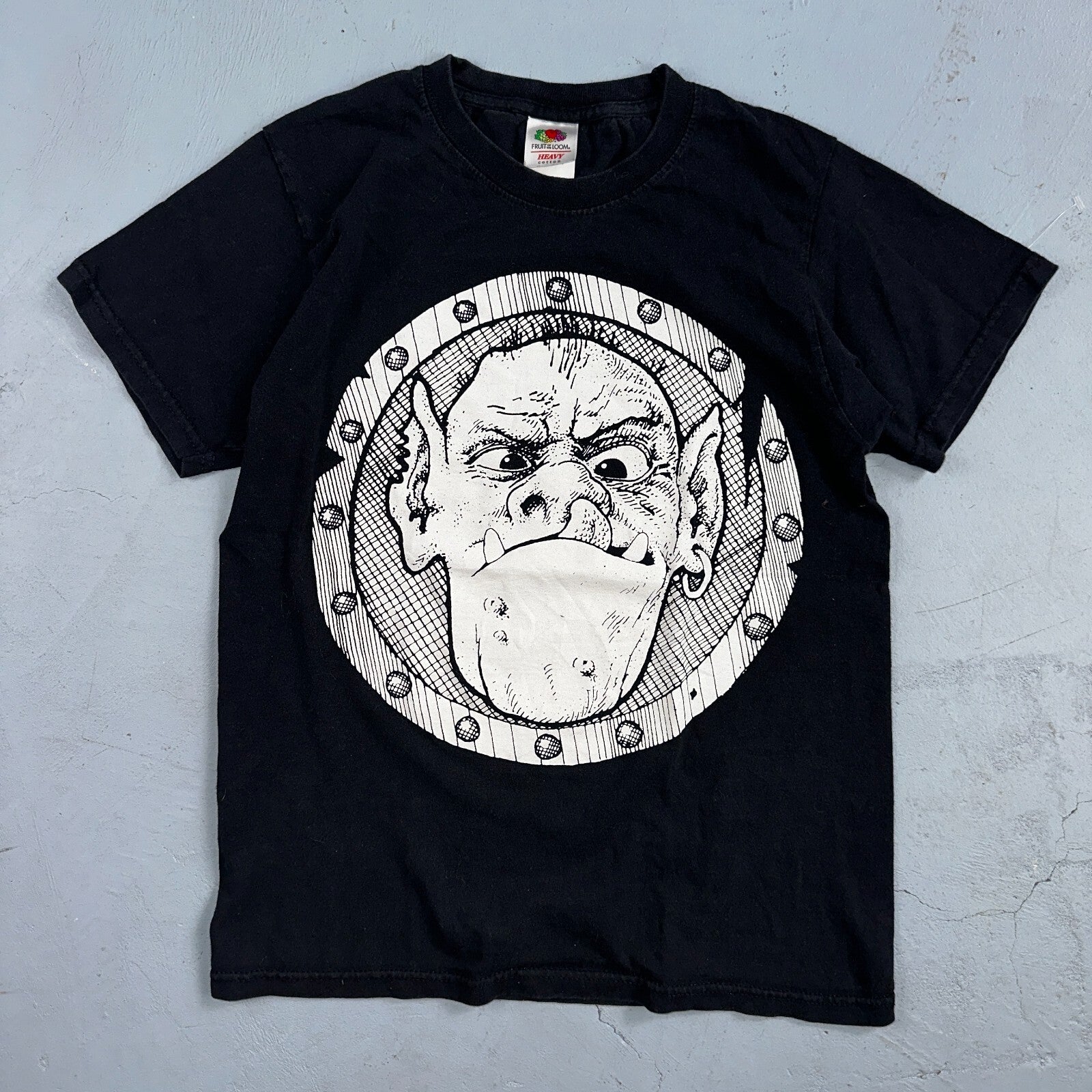 ORCS NEST VTG Style T Shirt Black FOTL Black Small Graphic Funny Ogre Cute