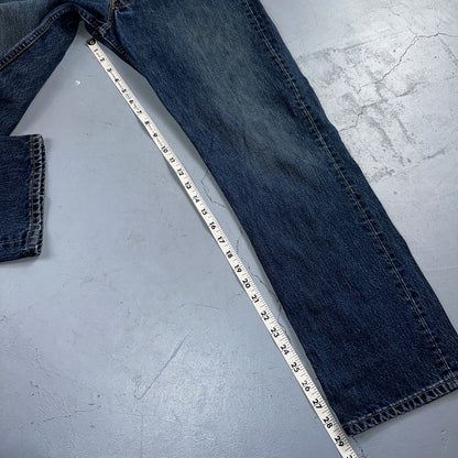 Levis 501 Vintage Y2K Europe Straight Leg Jeans 32x30 90s Med Wash Act 30x29