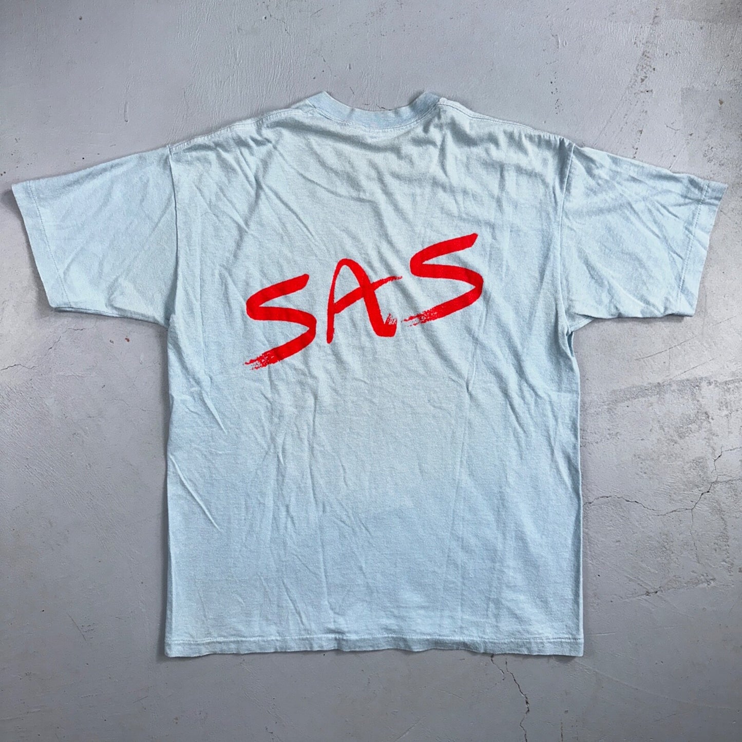 SAS Student Assisting Students 80s Belton VTG T Shirt College University USA