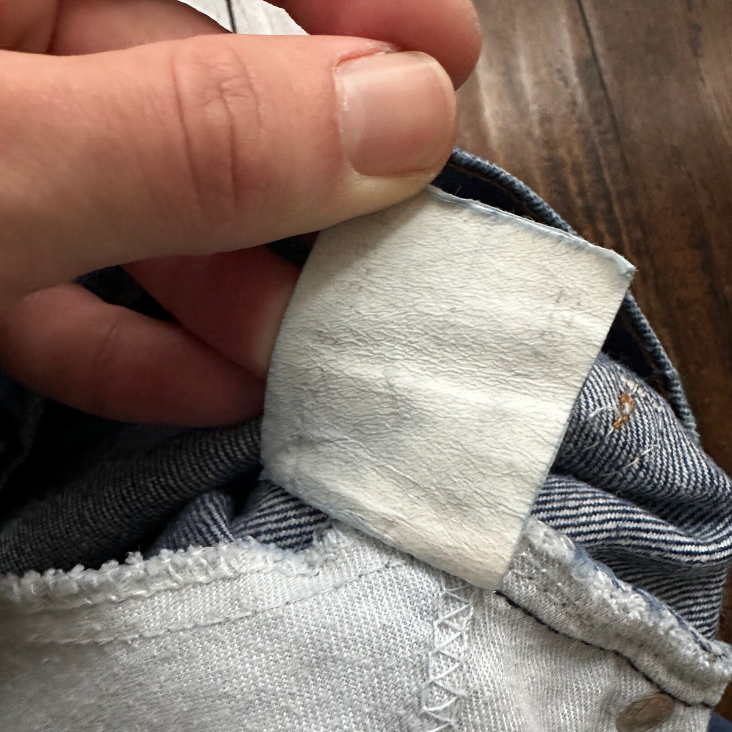 Vintage 80s Levis 646 Boot Flare Orange Tab 36x36 USA Blue Jeans 501 Act 33x34