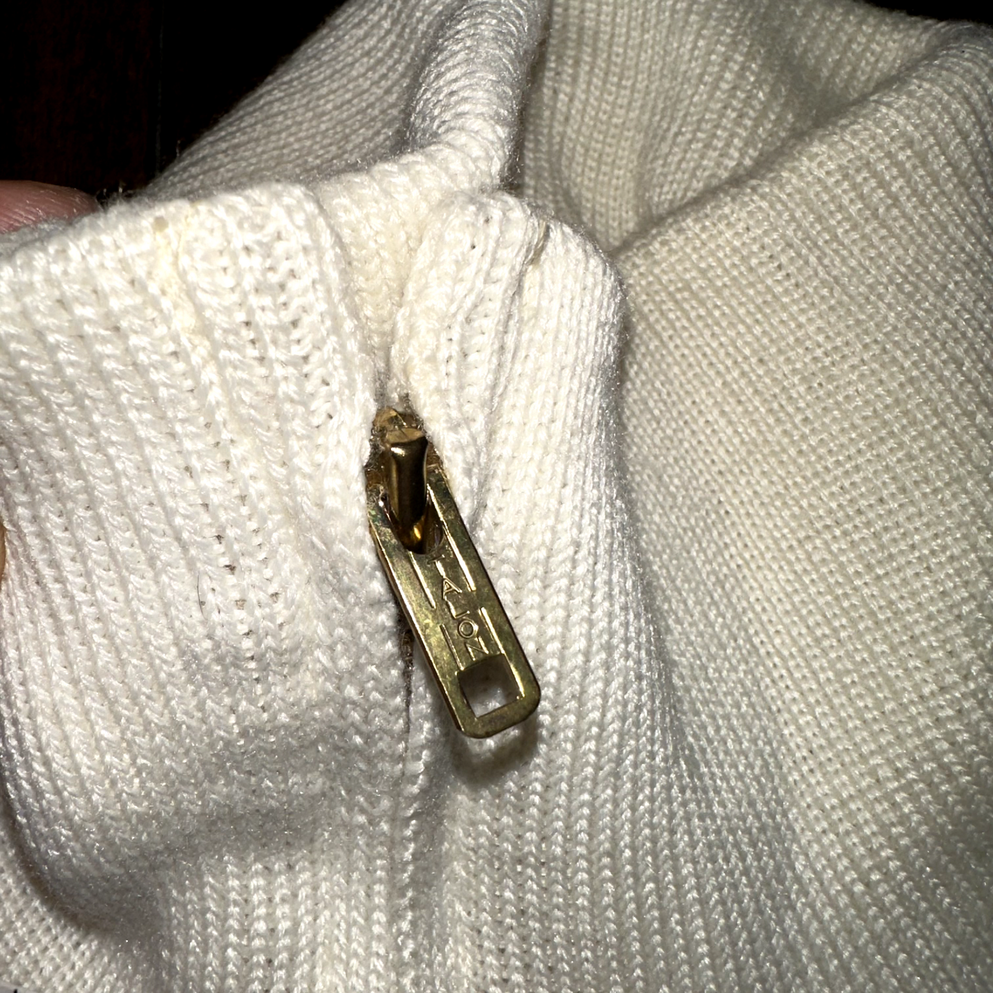 Portland Oregon Vintage Zip Up 1960s 1970s 60s Wool Poly Blend Talon Sweater