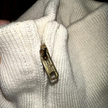 Portland Oregon Vintage Zip Up 1960s 1970s 60s Wool Poly Blend Talon Sweater