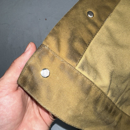 Filson x Levis Tin Cloth Trucker Jacket Men’s Small Tan Made In USA VTG Oil