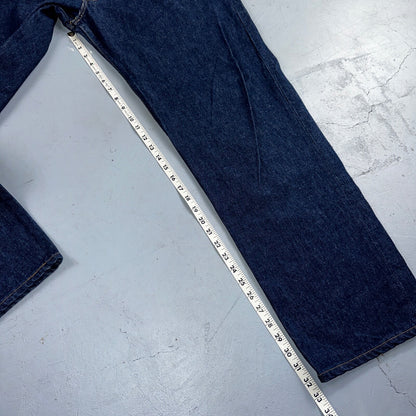 Levis 501 Vintage 90s USA XX Straight Leg Jeans Blue Dark Wash 44x36 Act 42x32
