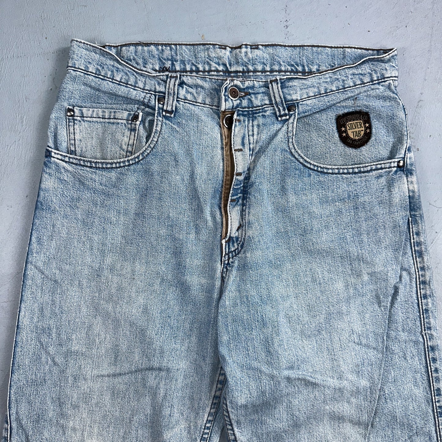 Levis VTG Silver Tab Jeans Mens Blue 40583 USA Made 90s Y2K 33x32 Ac 32x31