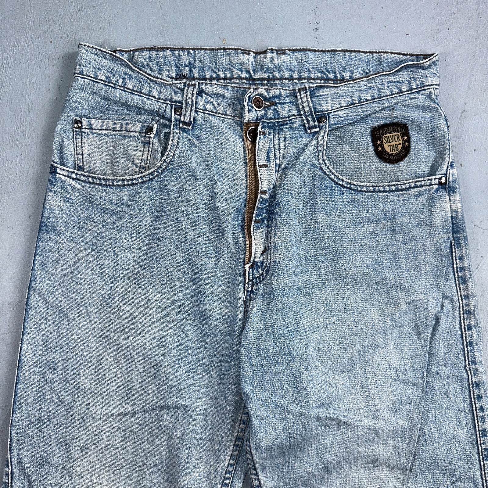 Levis VTG Silver Tab Jeans Mens Blue 40583 USA Made 90s Y2K 33x32 Ac 32x31
