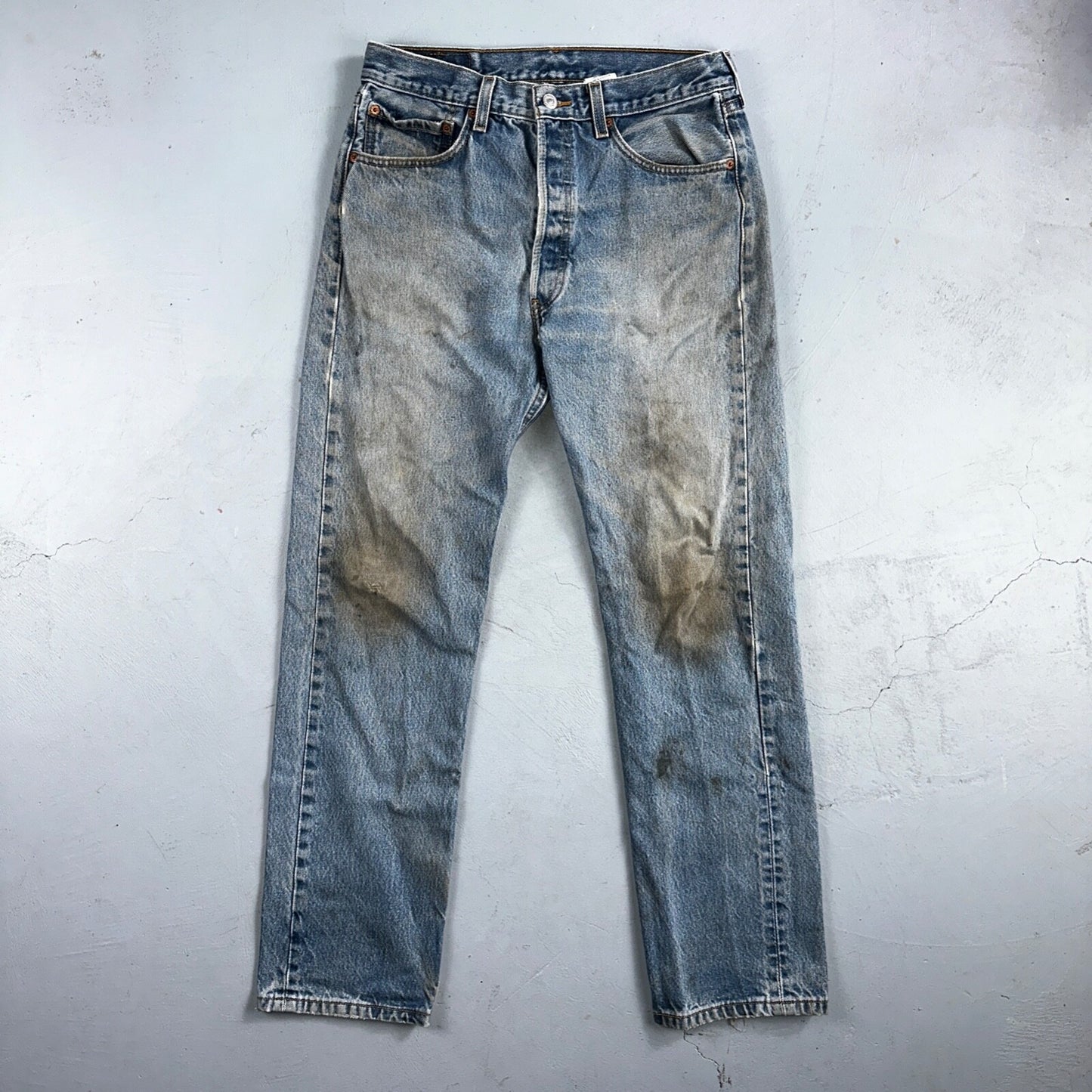 Levis 501 Vintage Y2K XX Straight Leg Jeans 90s Blue Med Wash 33x33 Act 30x30