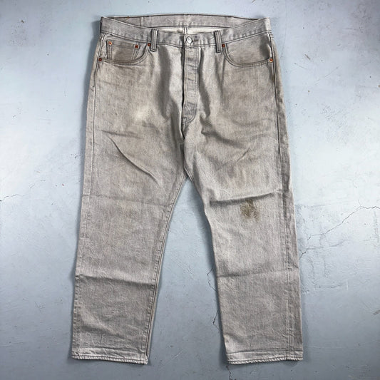 Levis 501 Vintage Y2K XX Straight Leg Jeans 40x30 Gray Wash 2000s Act 38x27