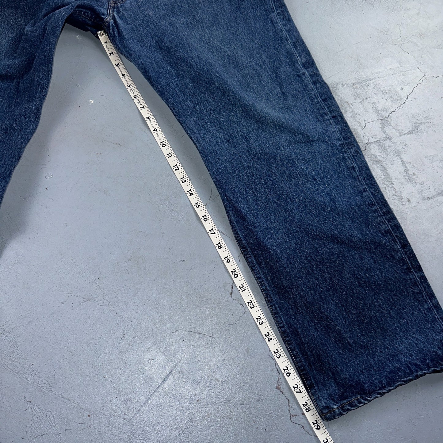 Levis 501 Vintage 90s USA XX Straight Leg Jeans Blue Med Wash 44x32 Act 40x29