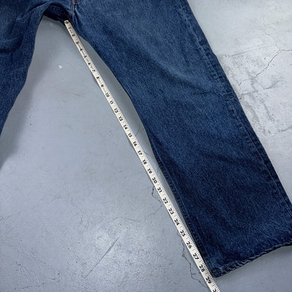 Levis 501 Vintage 90s USA XX Straight Leg Jeans Blue Med Wash 44x32 Act 40x29