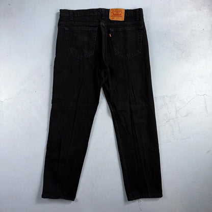 Levis 505 Vintage 90s USA Red Tab Jeans 36x30 Black Wash 1992 501 Act 36x29
