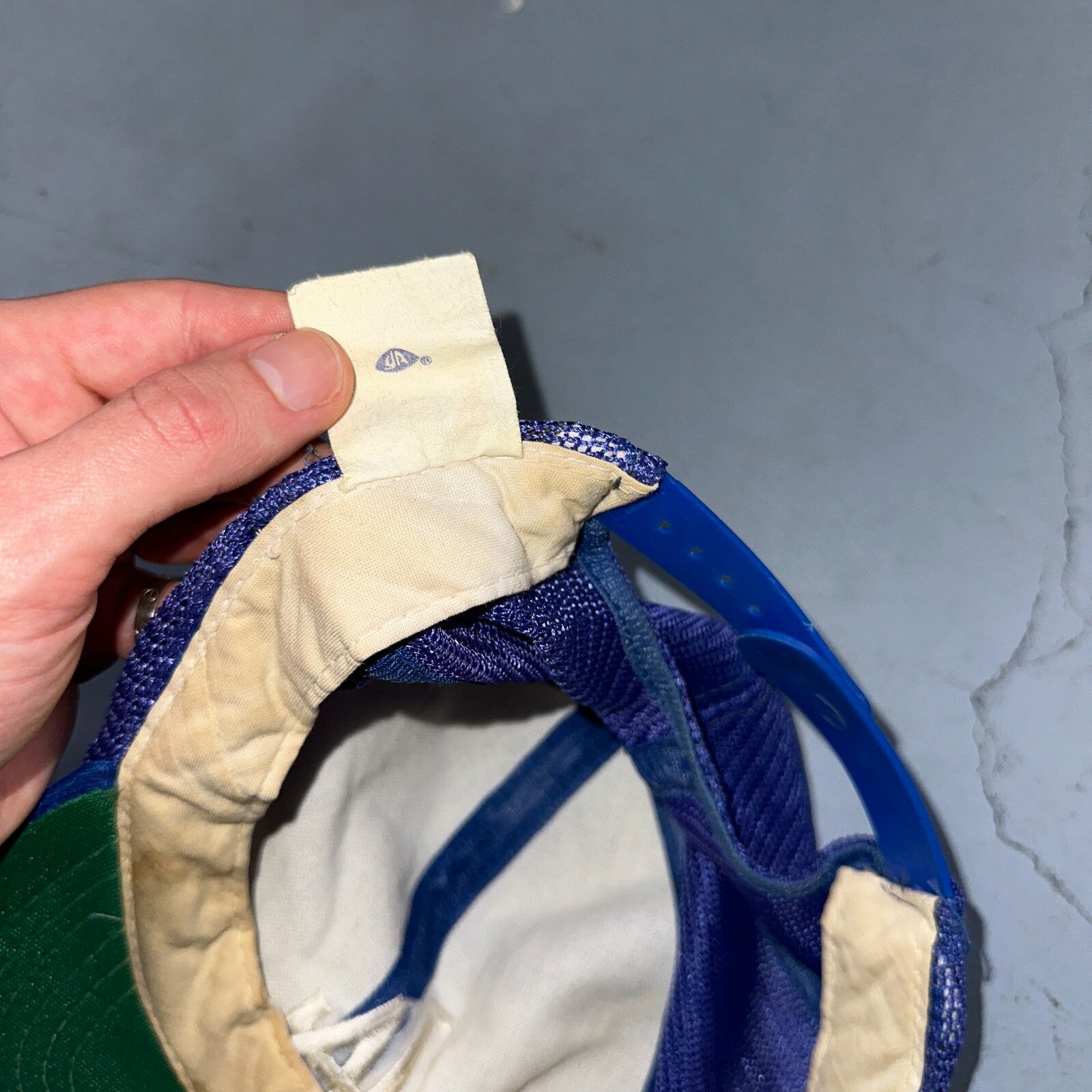 Los Angeles Dodgers VTG Hat Cap Snapback 80s MLB Mesh Green Trucker Blue LA