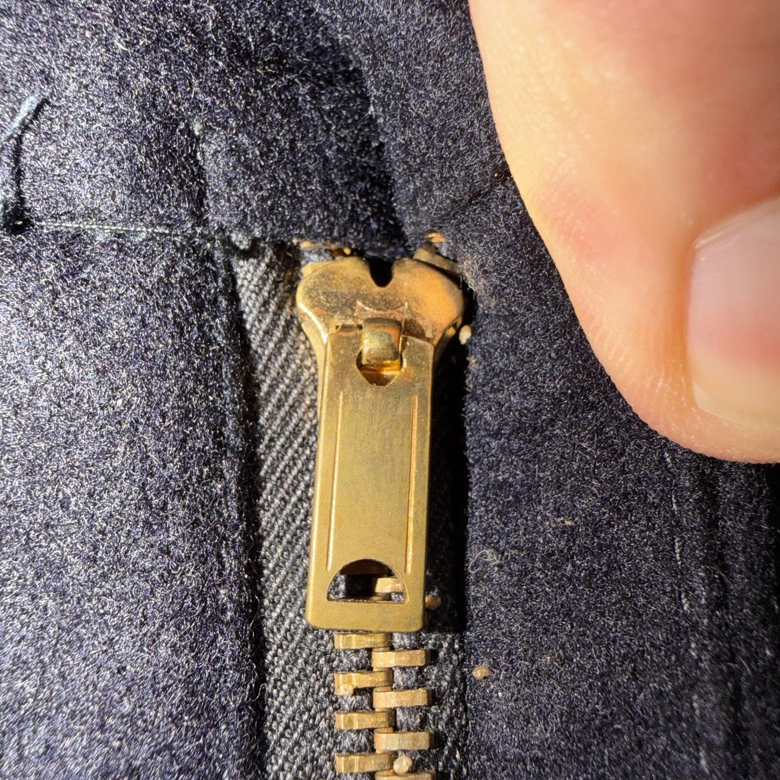 VTG 40s WWII US Naval Clothing Factory Wool Sailor Pants Navy 30L Bell Bottoms