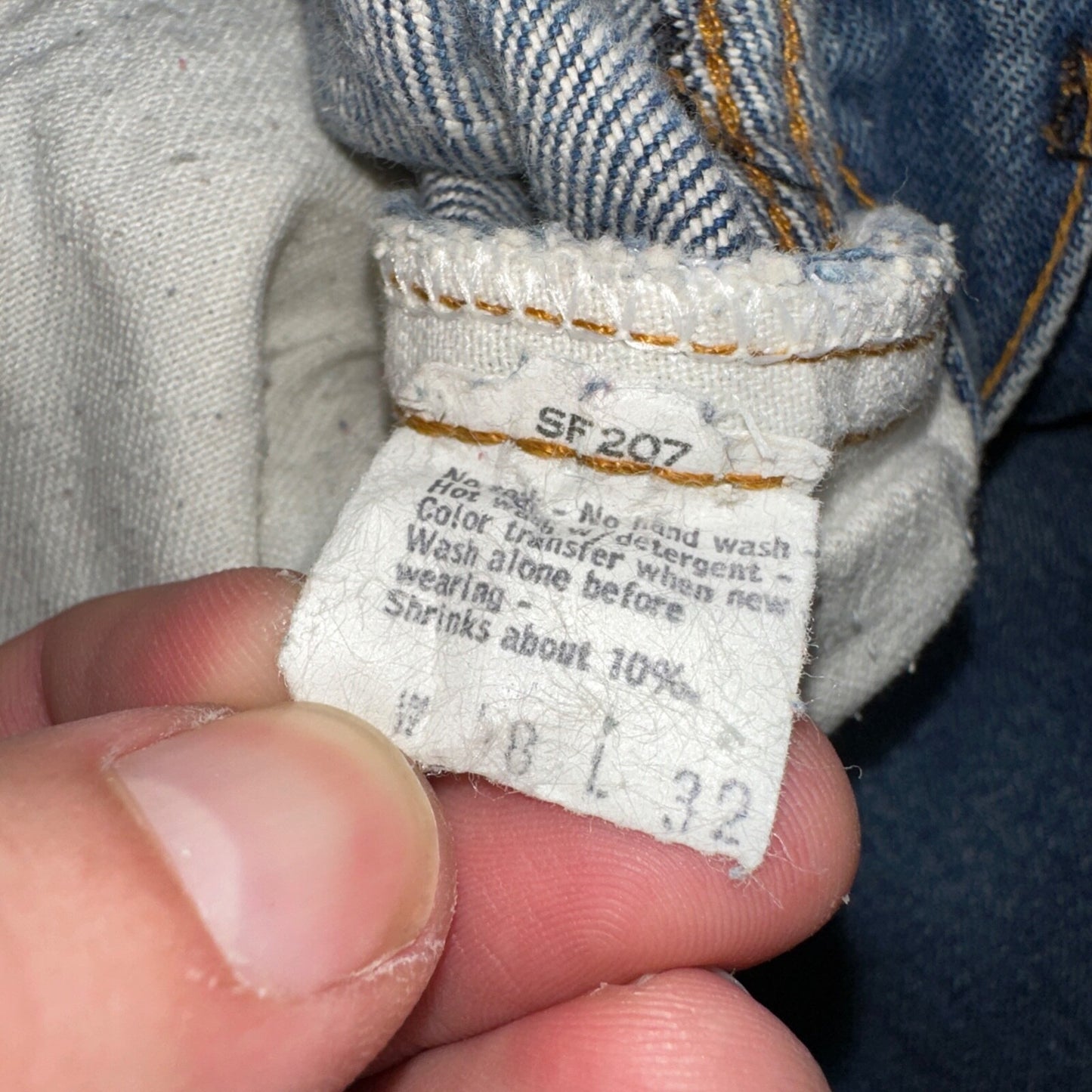 Levis 501 Vintage 80s Redline Selvedge USA XX Jeans Med Wash 48x32 Act 44x26