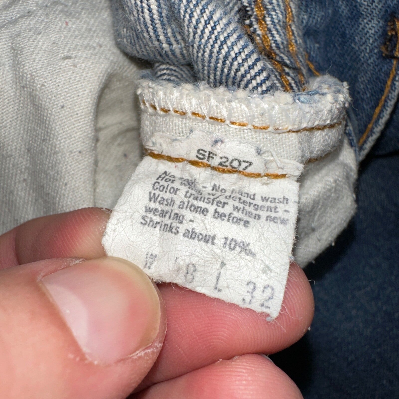 Levis 501 Vintage 80s Redline Selvedge USA XX Jeans Med Wash 48x32 Act 44x26