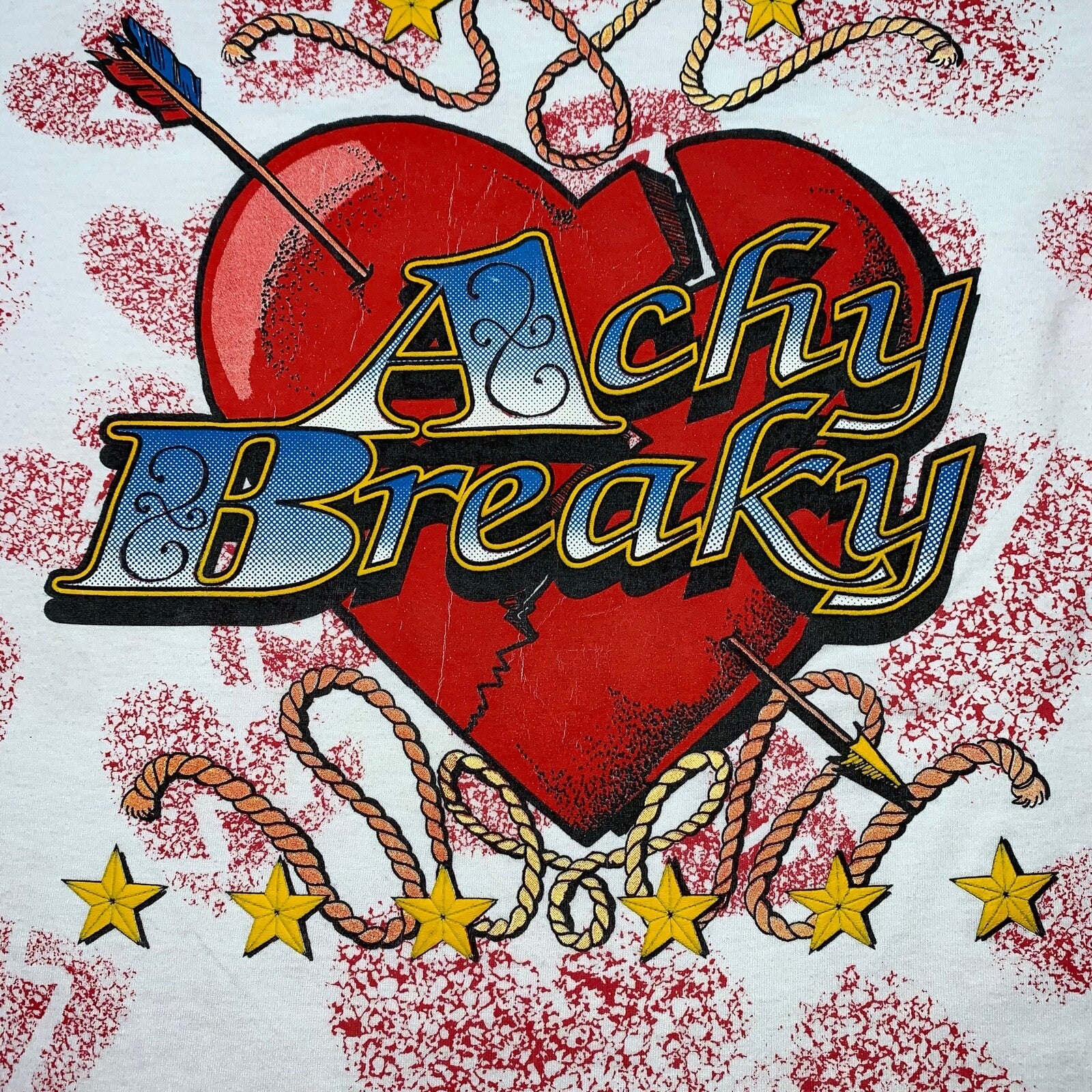 Achy Breaky Vintage T Shirt Billy Ray Cyrus Heart Shaped Box Nirvana Country Rap