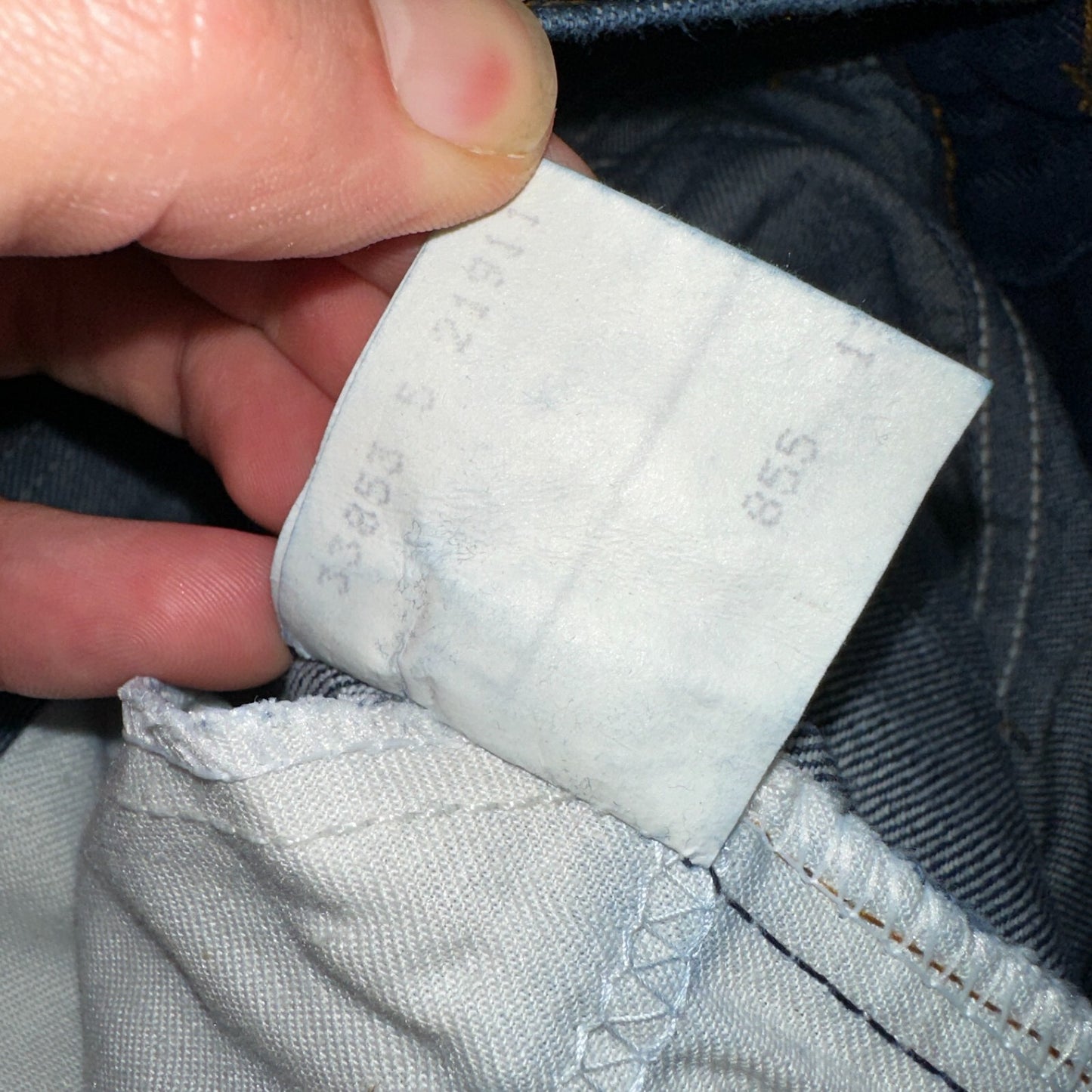 Levis 505 Vintage 80s 20505-0217 Orange Tab Dark 501 Jeans 36x34 USA 1980s