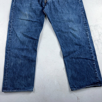 Levis 501 Vintage 90s Y2K XX Straight Leg Jeans Blue Med Wash 42x32 Act 40x29
