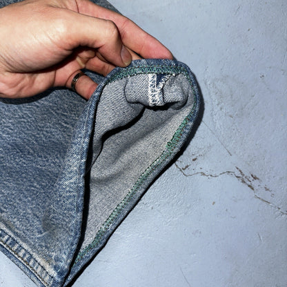 Levis 501 Vintage 90s USA XX Straight Leg Jeans 48x34 Light Wash Act 44x29