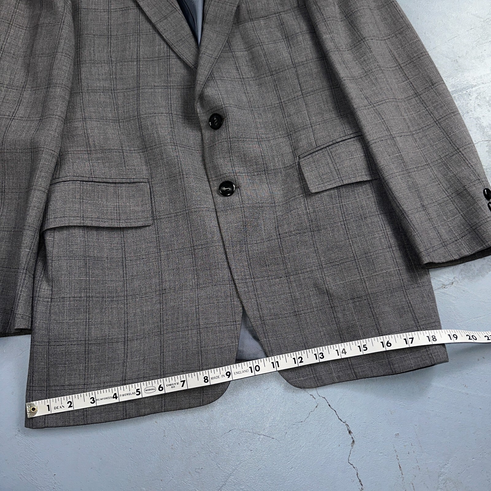 VTG Mens 2 PC Suit 38 Jacket Coat Pants Gray Rockabilly 60s 1960s Petrocelli