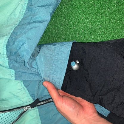 Vintage Nike Windbreaker Womens Jacket Teal 90s Running Cool Track Cute Blue 