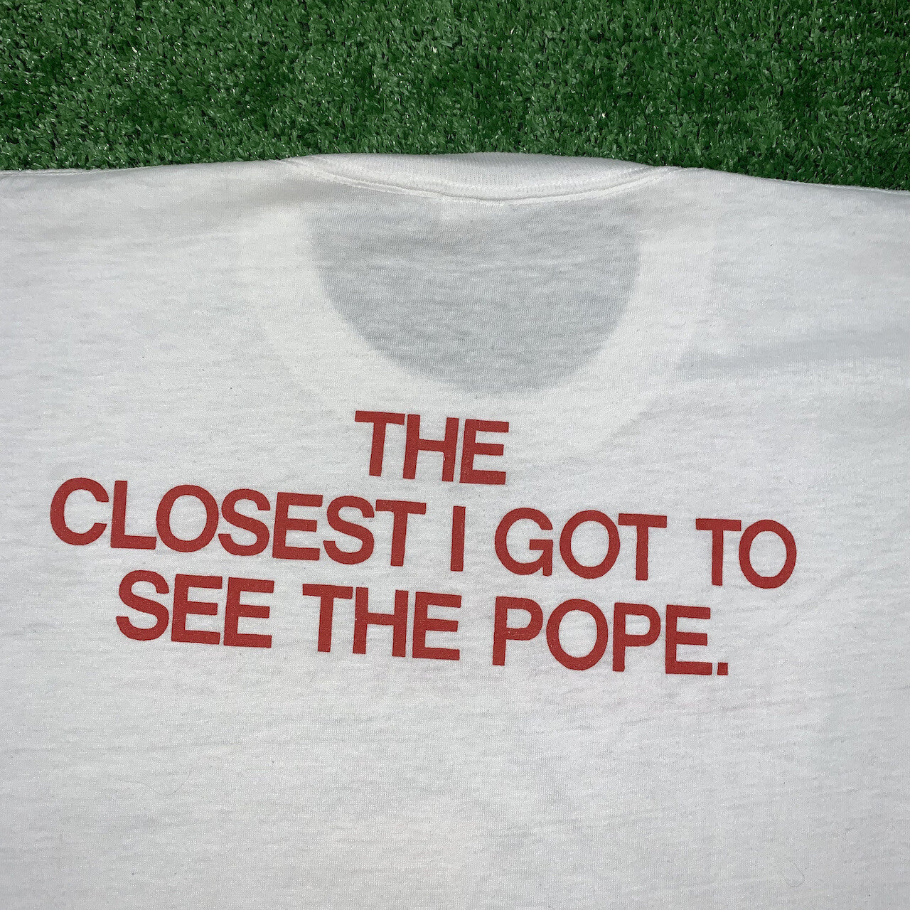 Pope John Paul 2 II Vintage T Shirt Blessed Catholic 80s Jesus Love Rap Religion
