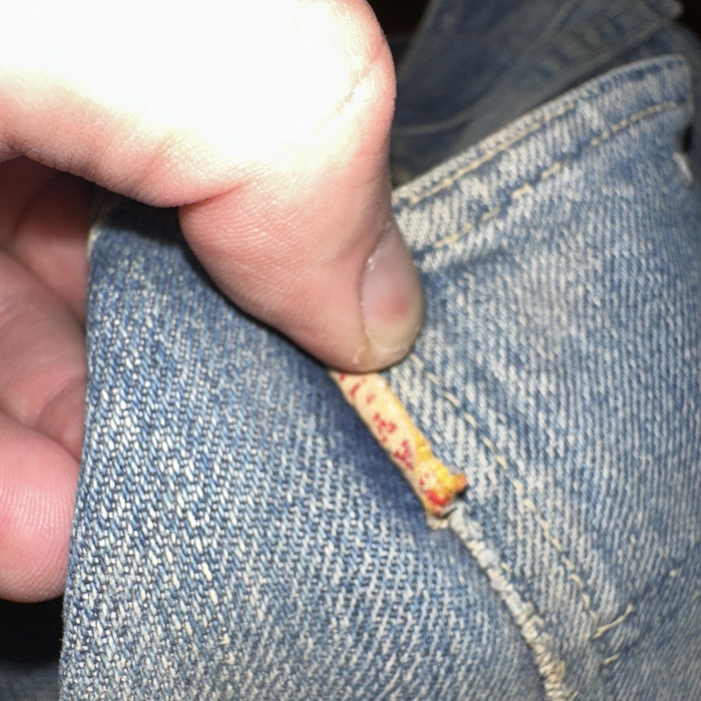 Bally True VTG 40s 50s Redline Selvedge Denim Jeans 1950s Levi’s Big E 27x30