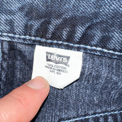 Levis 501 Vintage 90s Mexico Straight Leg Jeans 29x32 Y2K Dark Wash Act 28x31