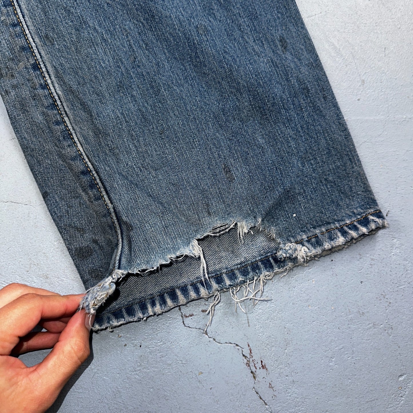 Levis 501 Vintage Y2K 90s XX Straight Leg Jeans Blue Light Wash 40x32 Act 38x31